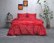 Sleeptime Elegance Satijn Geweven Uni - Rood 1-persoons (140 x 220 cm + 1 kussensloop) Dekbedovertrek