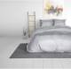Sleeptime Elegance Satijn Geweven Uni - Zilver Lits-jumeaux (240 x 220 cm + 2 kussenslopen) Dekbedovertrek