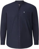 Jan Vanderstorm regular fit overhemd Kallu Plus Size donkerblauw