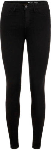 NOISY MAY high waist skinny jeans zwart