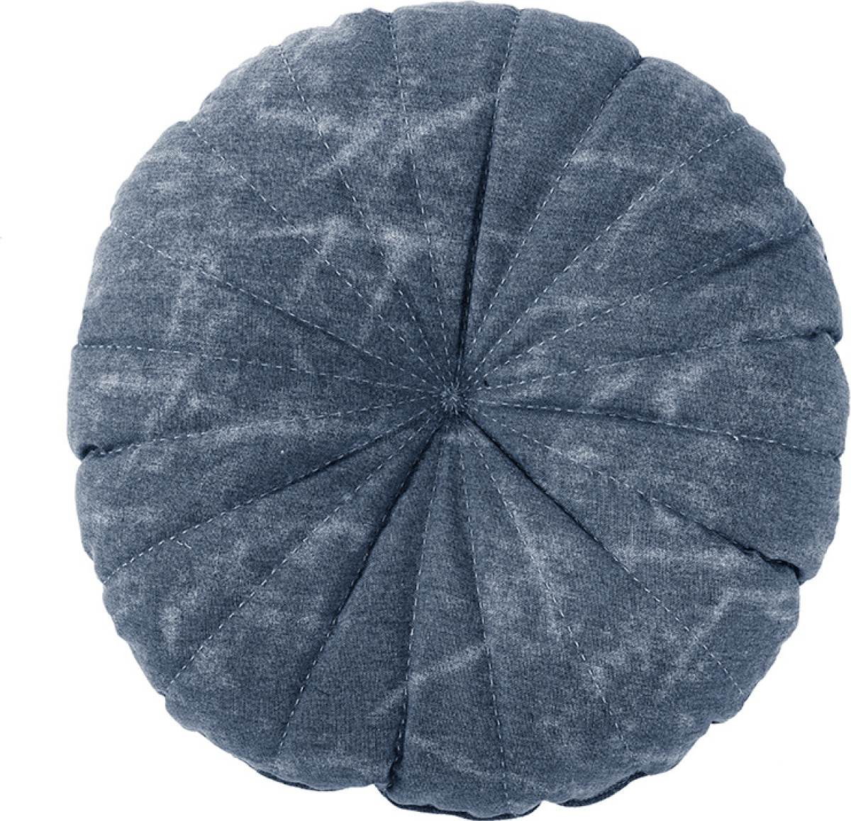 Tiseco Home Studio Sierkussen - Chester Rond - Blauw