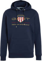 GANT hoodie met logo donkerblauw