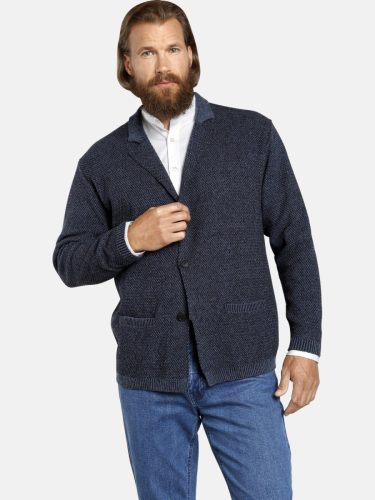 Jan Vanderstorm gemeleerd colbert Plus Size blauw