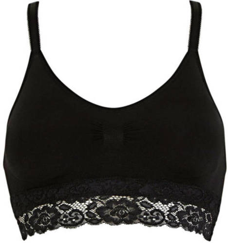 MAGIC Bodyfashion bh zonder beugel Comfort Bra Lace zwart