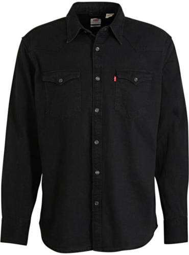 Levi's regular fit denim overhemd Barstow Western marble black