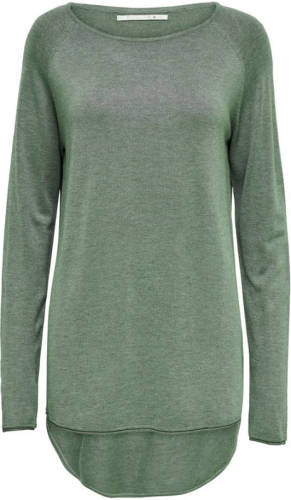 Only Lang Gebreide Trui Dames Green
