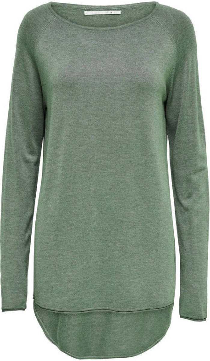 Only Lang Gebreide Trui Dames Green