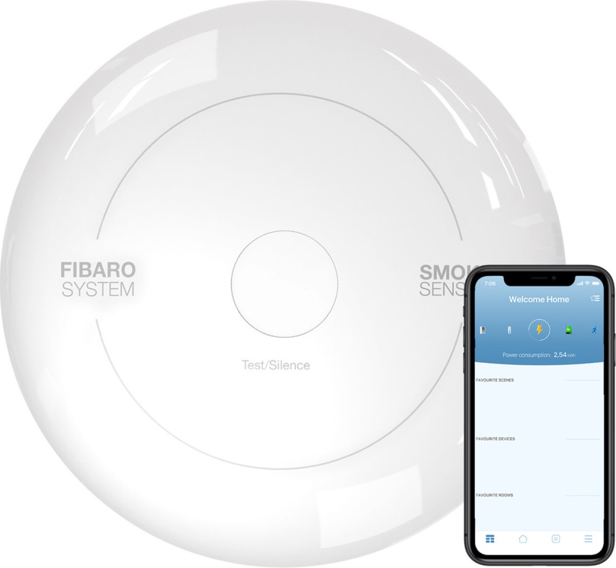 Fibaro Smoke Sensor (2 jaar) - Werkt met Toon