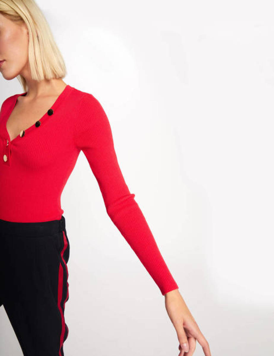 Morgan longsleeve rood