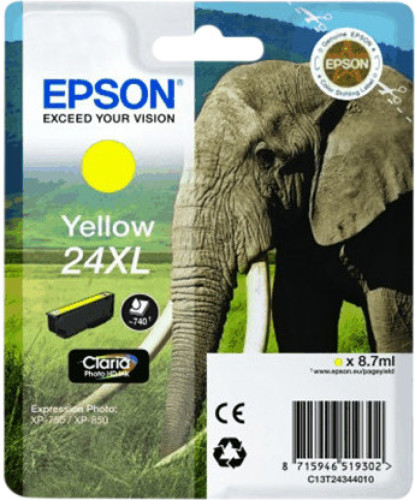 Epson 24 XL Inktcartridge Geel C13T24344010