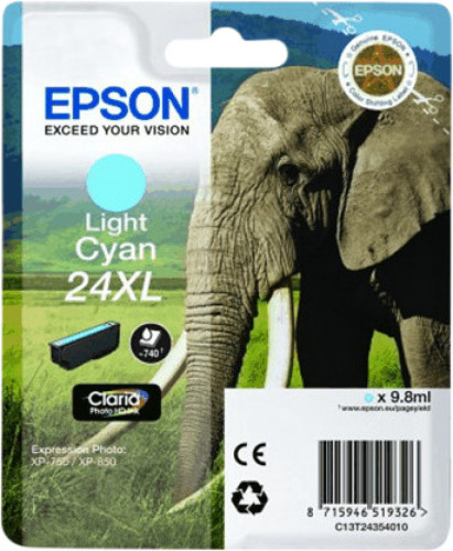 Epson 24 XL Inktcartridge Licht Cyaan C13T24354010