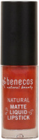 Benecos Natural Liquid Lipstick  Matte - Trust in Rust