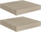 VidaXL Wandschappen zwevend 2 st 23x23,5x3,8 cm MDF eikenkleurig