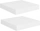 VidaXL Wandschappen zwevend 2 st 23x23,5x3,8 cm MDF wit