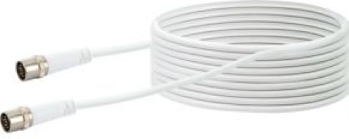 Schwaiger KDSK100 042 coax-kabel 10 m F Wit