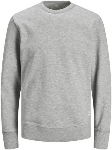 Jack & Jones ESSENTIALS sweater lichtgrijs melange