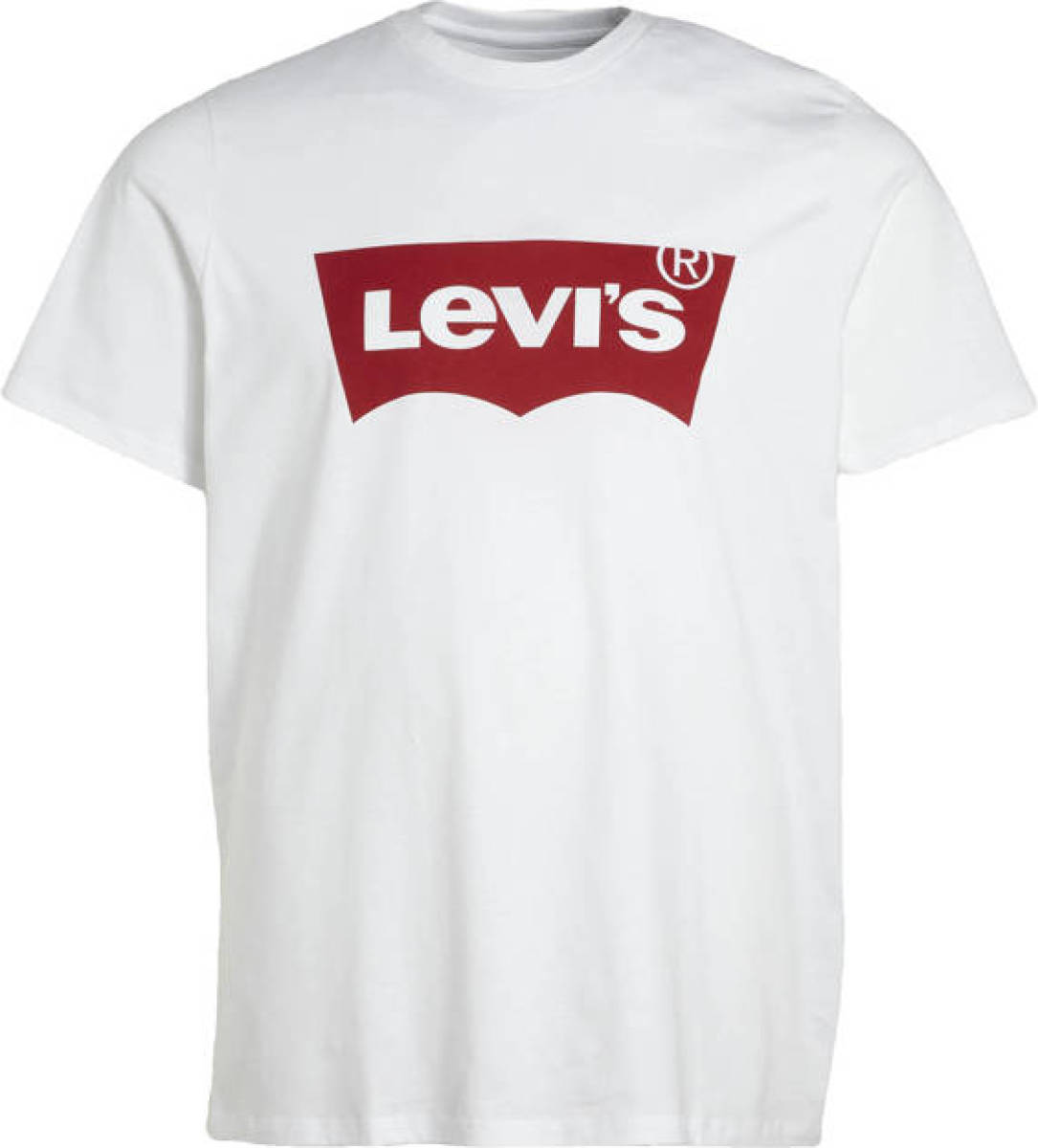 Levi's Big and Tall T-shirt met logo Plus Size wit