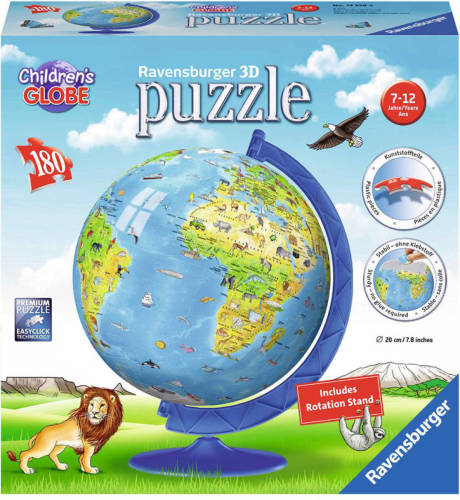 Ravensburger XXL Kinder globe 3D puzzel 180 stukjes