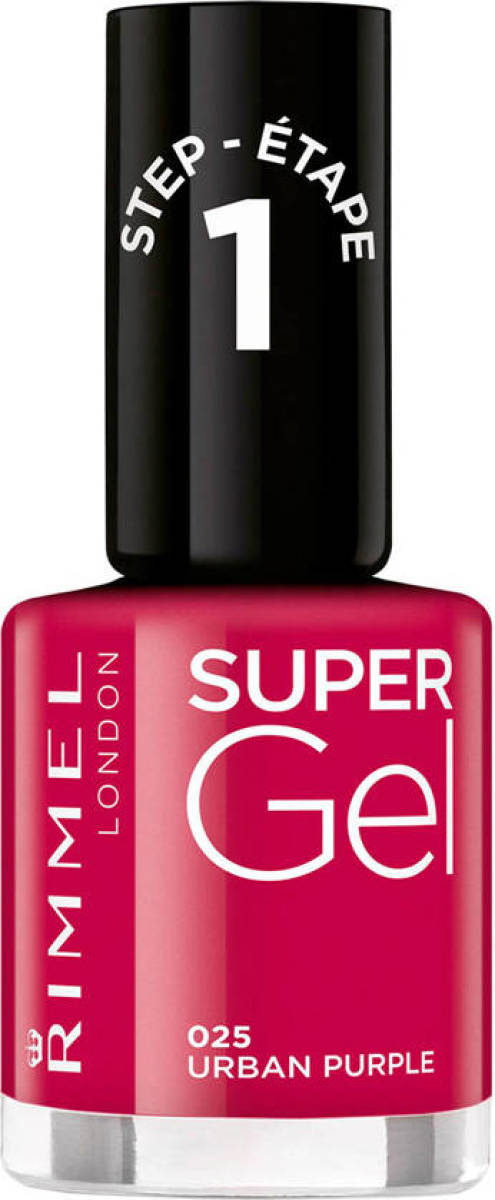 Rimmel London SuperGel nagellak - 025 Urban Purple