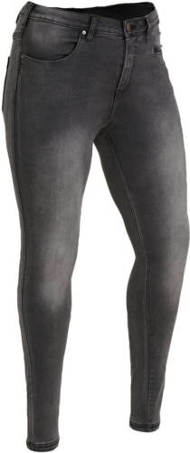 Zizzi high waist skinny jeans grijs lengtemaat 34
