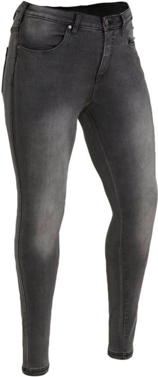 Zizzi high waist skinny jeans grijs lengtemaat 34