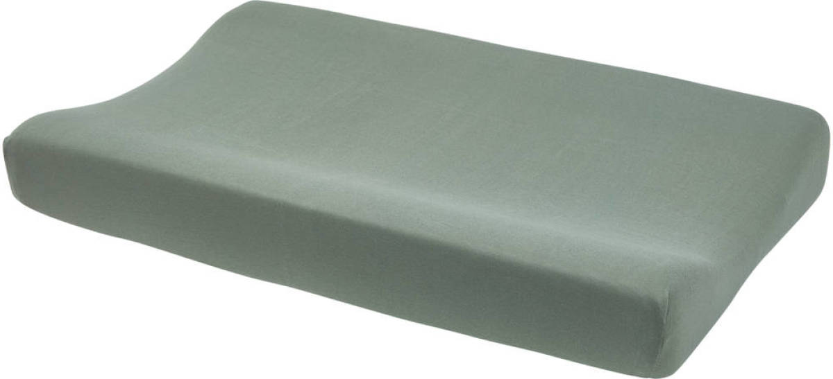 Meyco aankleedkussenhoes Basic jersey forest green