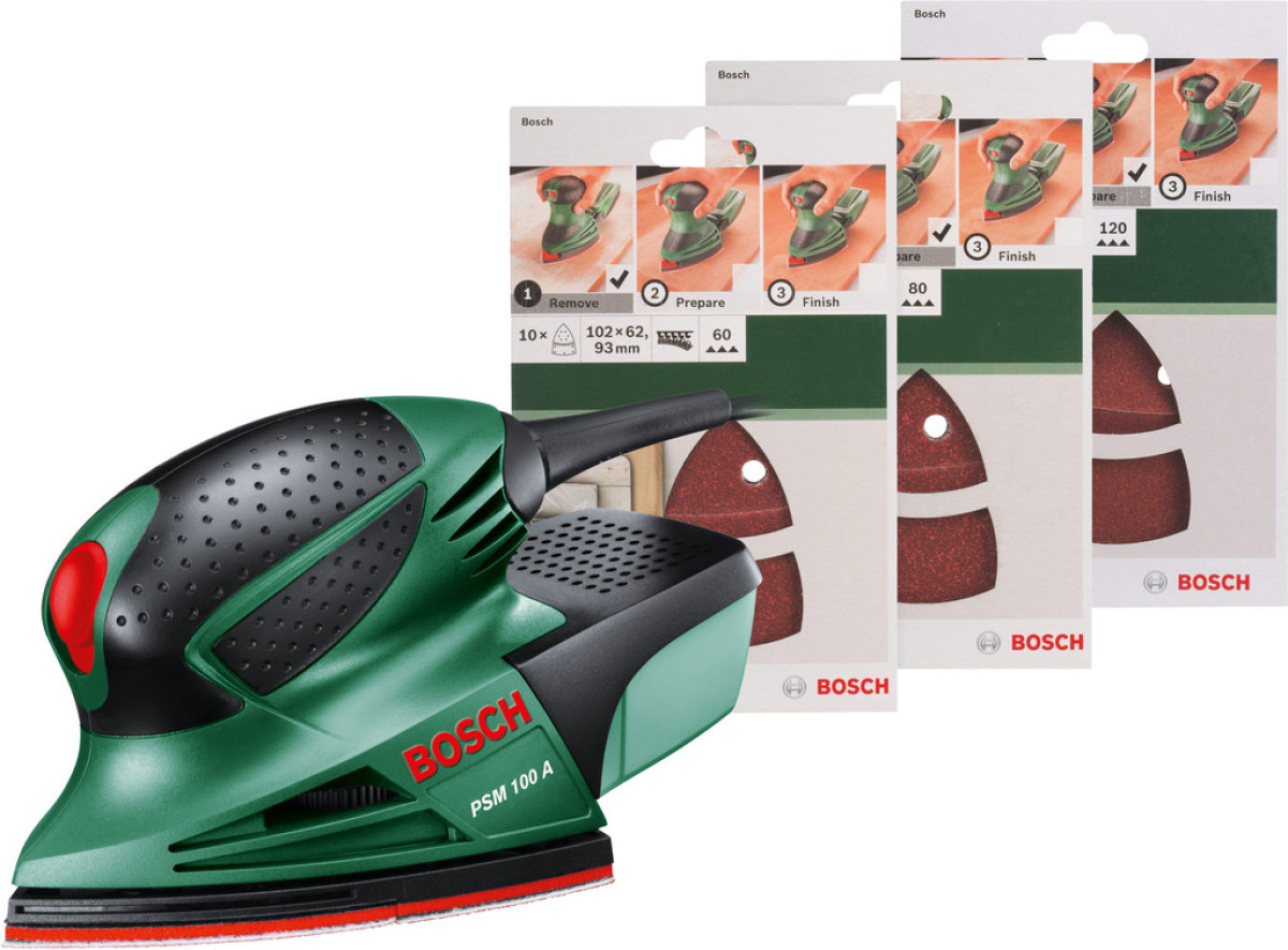 Bosch PSM 100 A + 30 schuurvellen