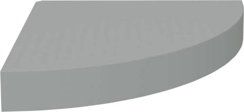 VidaXL Hoekschap zwevend 25x25x3,8 cm MDF grijs