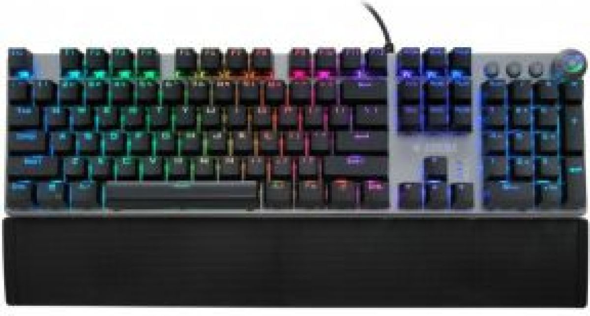 Ibox AURORA K-4 toetsenbord USB QWERTY Zwart, Zilver