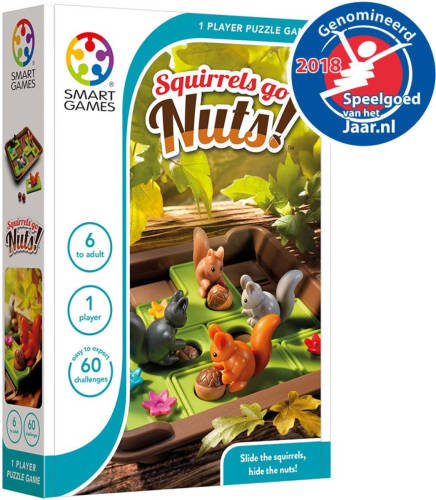 SmartGames squirrels go nuts 60 opdrachten denkspel