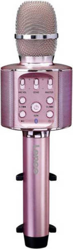 Lenco BMC-090 -karaokemicrofoon roze