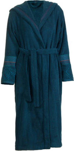 Pip Studio badstof badjas met capuchon donkerblauw