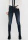 Only skinny jeans met biologisch katoen donkerblauw