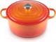 Le Creuset Ronde Stoof-/Braadpan 24 cm Oranje-rood