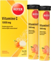 Roter Vitamine C Bruistabletten Ascorbinezuur Abrikoos-sinaasappelsmaak