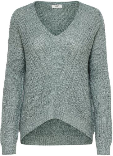 Only V-hals Gebreide Trui Dames Blauw