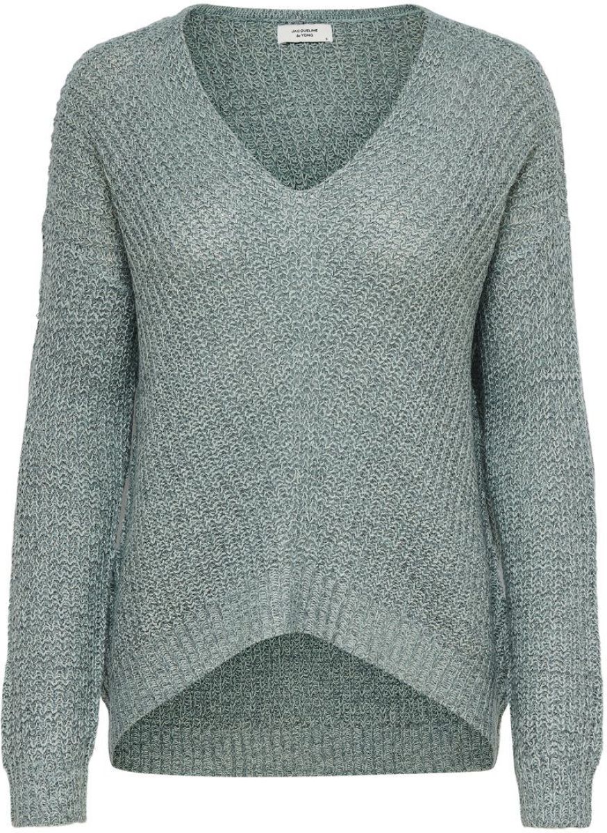 Only V-hals Gebreide Trui Dames Blauw