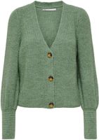 Only Rib Gebreid Vest Dames Green