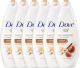 Dove Purely Pampering Sheabutter & Vanille douchecrème - 6 x 250 ml