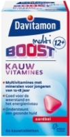 Davitamon Boost Tiener 12 Kauwtabletten Aardbei