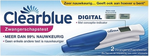 Clearblue zwangerschapstest met wekenindicator - 2 digitale testen