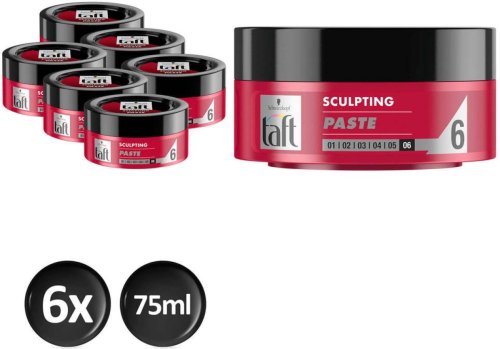 Schwarzkopf Taft Styling Paste Sculpting - 6x 75ml multiverpakking