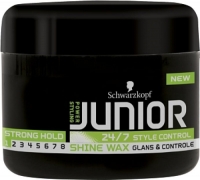 Schwarzkopf Junior Power Styling Shine Wax L1 wax - 5x 50 ml multiverpakking