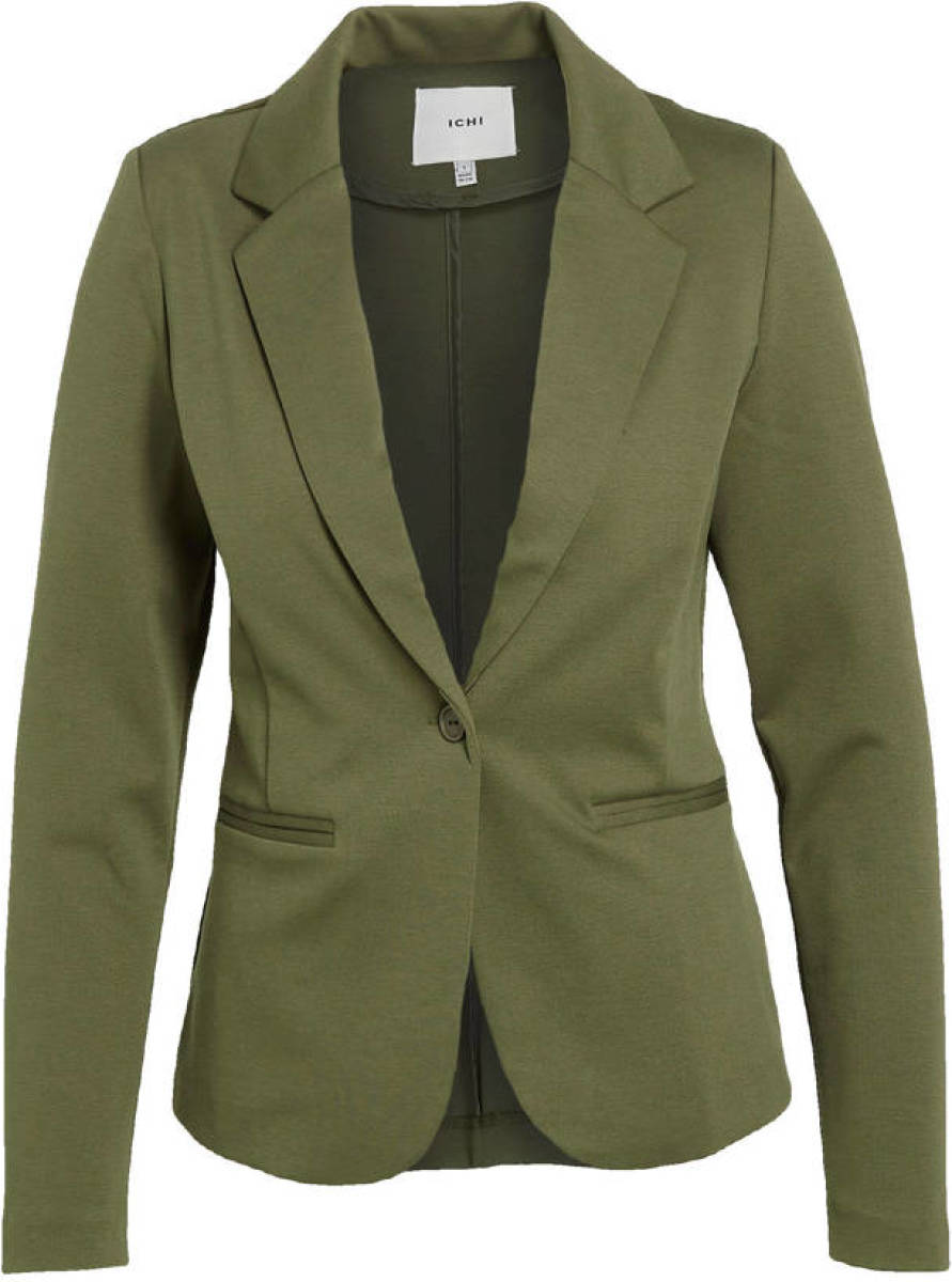 ICHI blazer groen