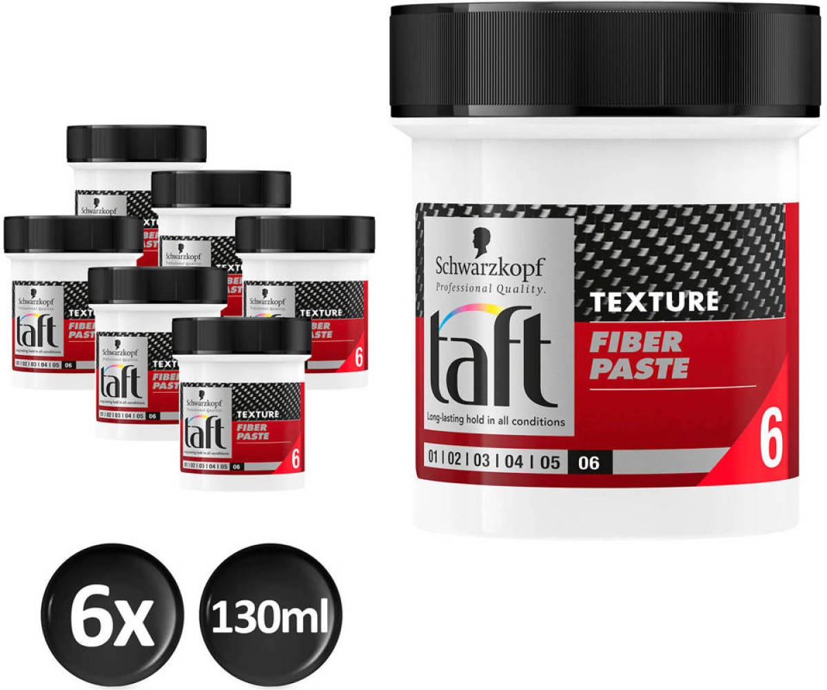 Schwarzkopf Taft Styling Texture Fibre Paste - 6x 130ml multiverpakking