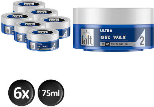 Schwarzkopf Taft Styling Ultra Gel-Wax Structure - 6x 75ml multiverpakking