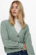 Only Texture Knitted Cardigan Dames Green