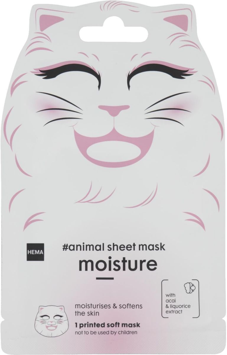 HEMA Dieren Sheetmask Kat 15ml