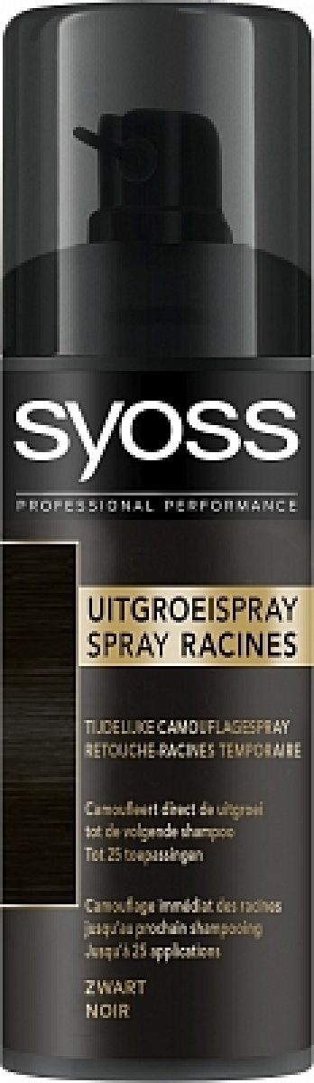 Syoss Uitgroei Spray Zwart