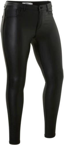 ONLY CARMAKOMA coated skinny jeans zwart